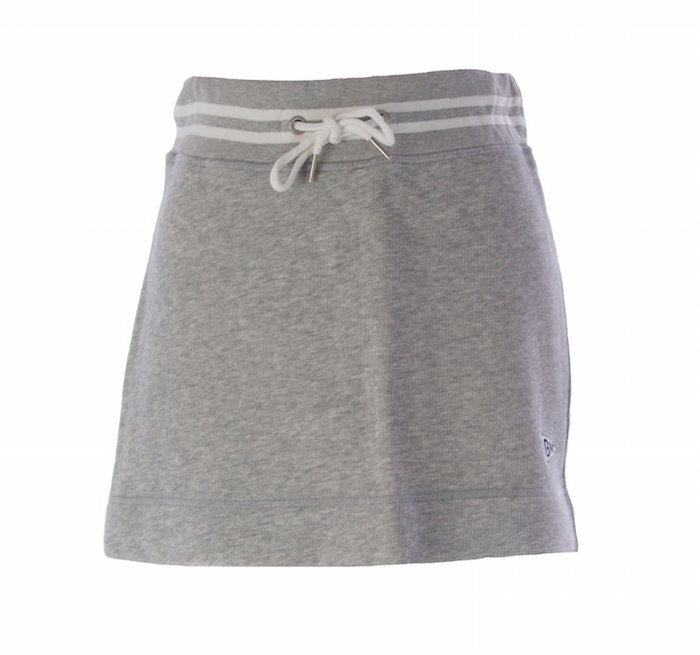 Gant Women's Fleece Sweat Skirt Small Light Grey Melange